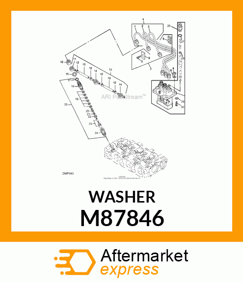 GASKET, GASKET, DELIVERY VALVE M87846