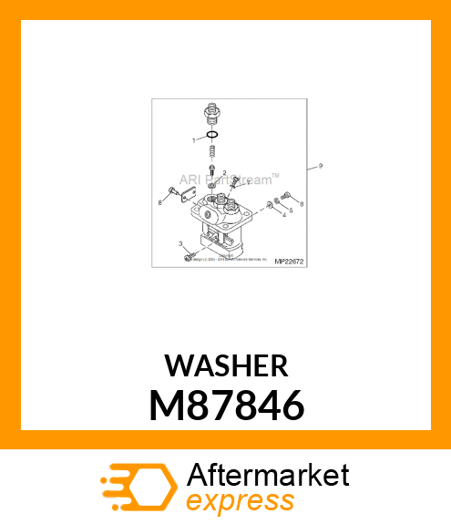 GASKET, GASKET, DELIVERY VALVE M87846