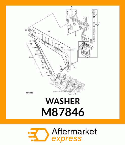 GASKET, GASKET, DELIVERY VALVE M87846