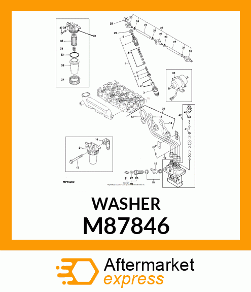 GASKET, GASKET, DELIVERY VALVE M87846