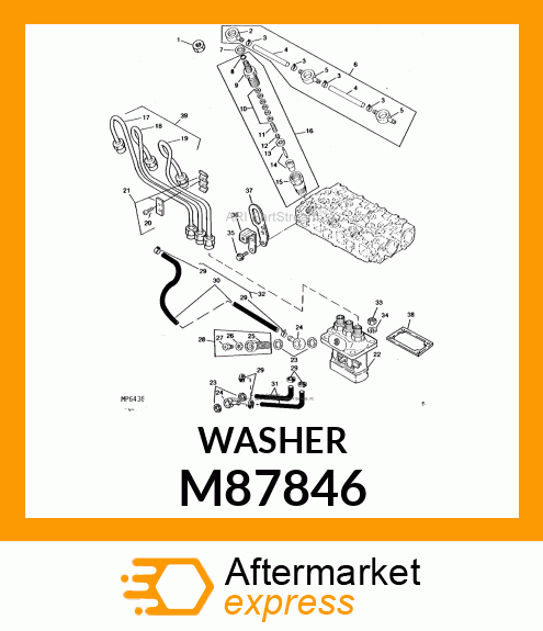 GASKET, GASKET, DELIVERY VALVE M87846