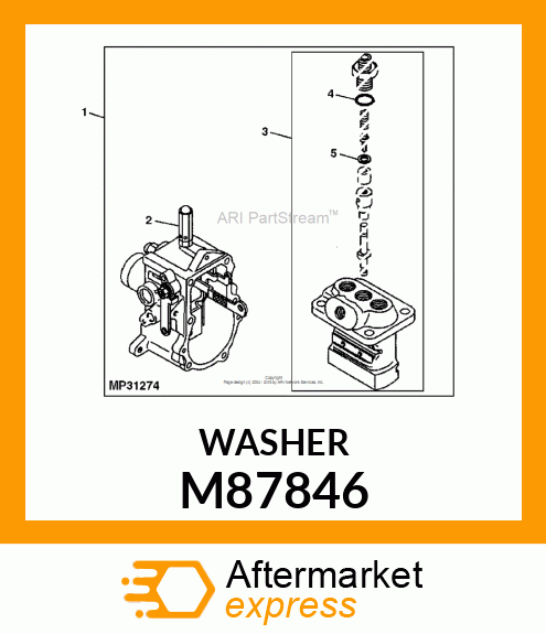 GASKET, GASKET, DELIVERY VALVE M87846