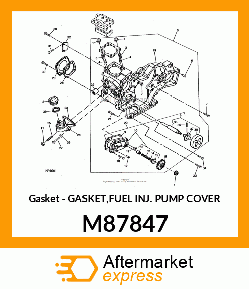 Gasket - GASKET,FUEL INJ. PUMP COVER M87847