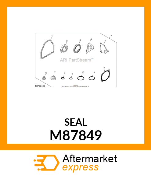 RUBBER, SEAL M87849