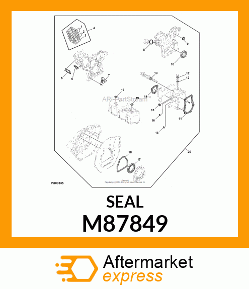 RUBBER, SEAL M87849