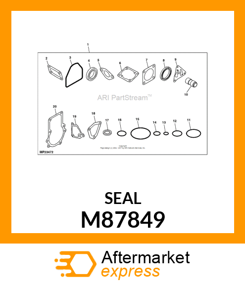 RUBBER, SEAL M87849