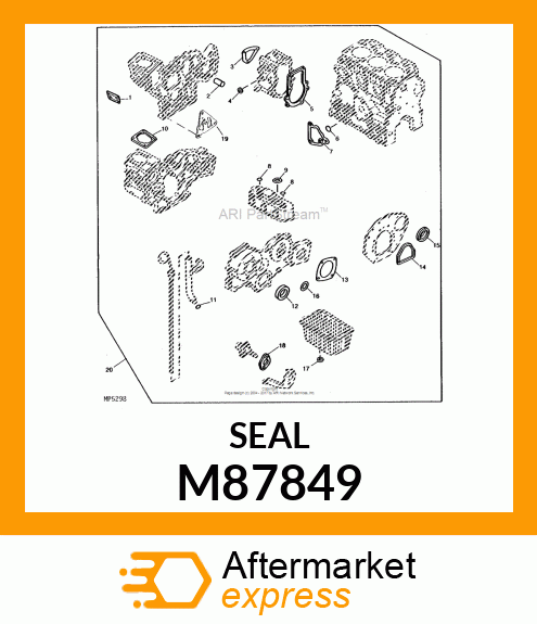 RUBBER, SEAL M87849