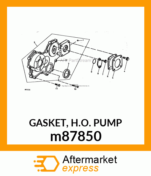 GASKET, H.O. PUMP m87850