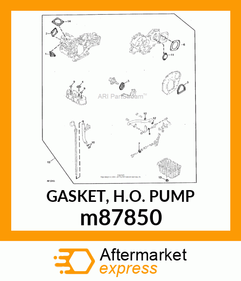 GASKET, H.O. PUMP m87850