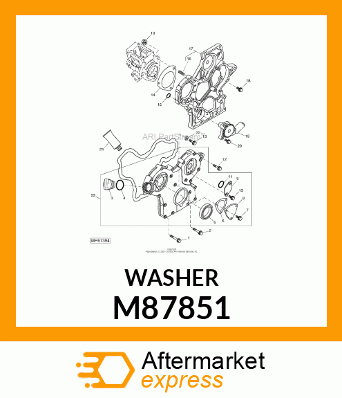 WASHER, WASHER, SEAL M87851