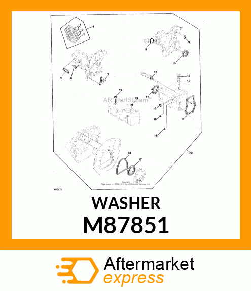 WASHER, WASHER, SEAL M87851