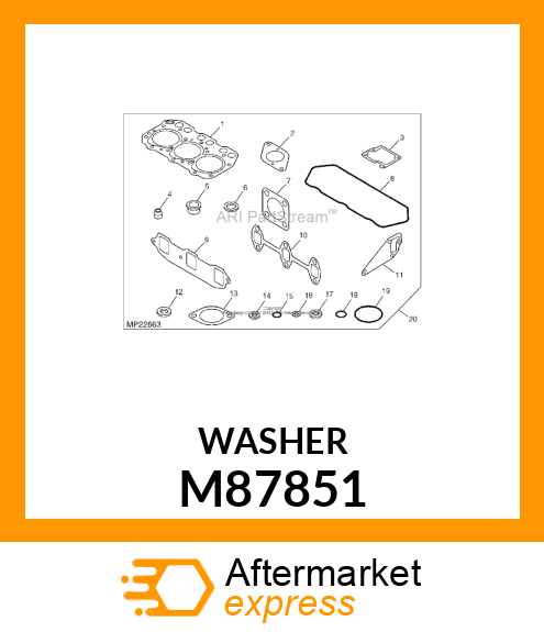 WASHER, WASHER, SEAL M87851