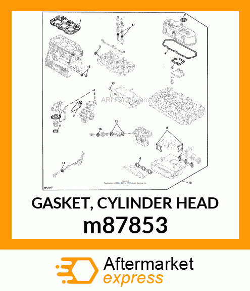 GASKET, CYLINDER HEAD m87853