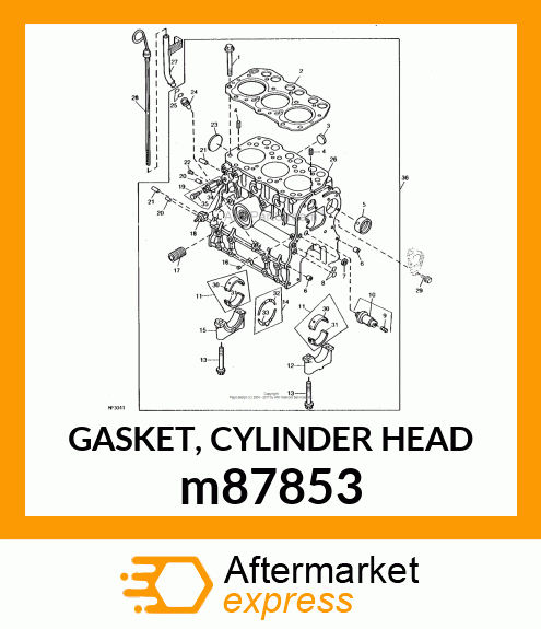 GASKET, CYLINDER HEAD m87853