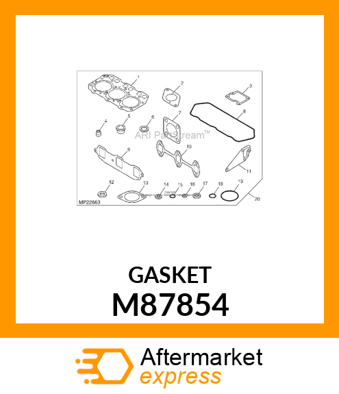 GASKET, ROCKER COVER M87854