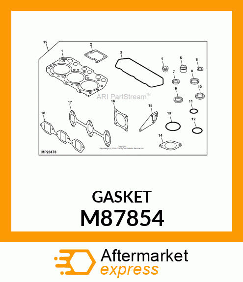 GASKET, ROCKER COVER M87854