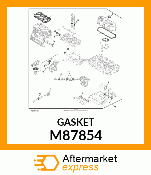 GASKET, ROCKER COVER M87854