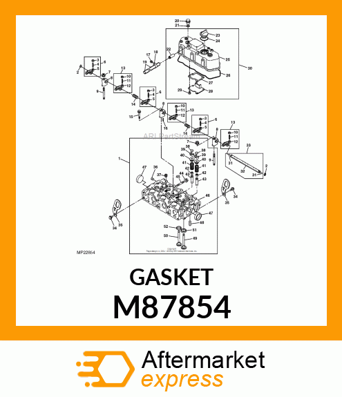 GASKET, ROCKER COVER M87854