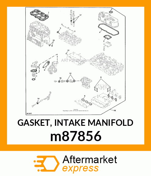 GASKET, INTAKE MANIFOLD m87856