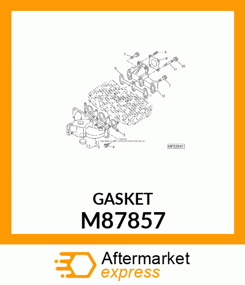 GASKET, EXHAUST MANIFOLD M87857