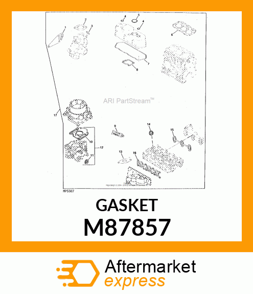 GASKET, EXHAUST MANIFOLD M87857