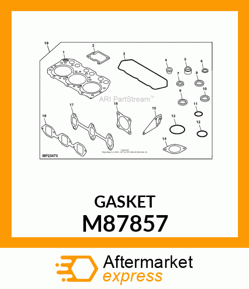 GASKET, EXHAUST MANIFOLD M87857