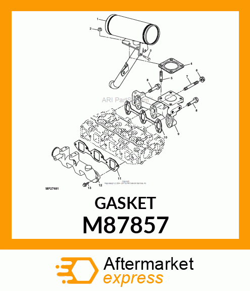 GASKET, EXHAUST MANIFOLD M87857