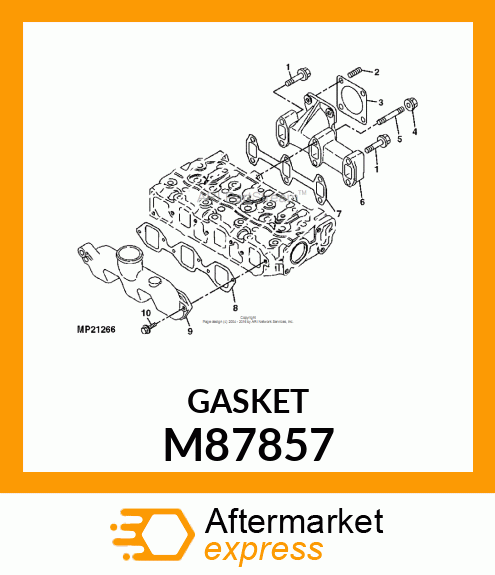 GASKET, EXHAUST MANIFOLD M87857