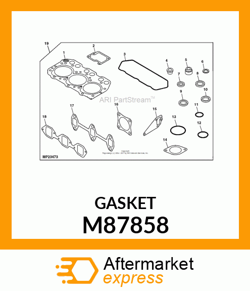 GASKET, WATER PUMP M87858