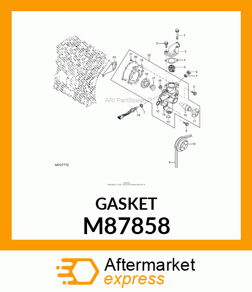 GASKET, WATER PUMP M87858