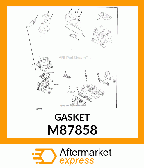 GASKET, WATER PUMP M87858