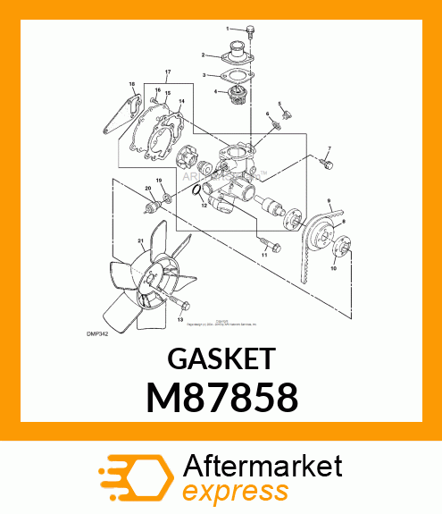 GASKET, WATER PUMP M87858