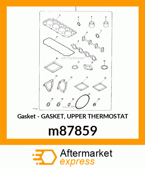 GASKET, GASKET, UPPER m87859