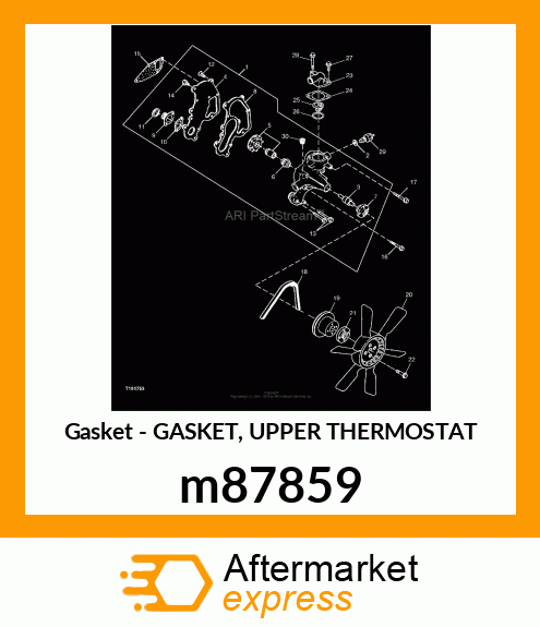 GASKET, GASKET, UPPER m87859