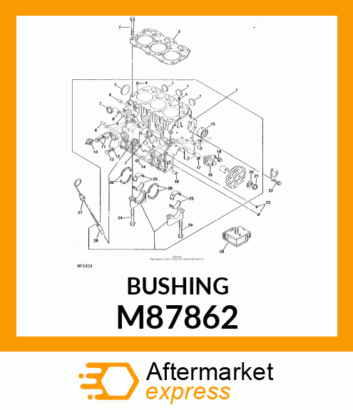 BUSHING, CAMSHAFT M87862