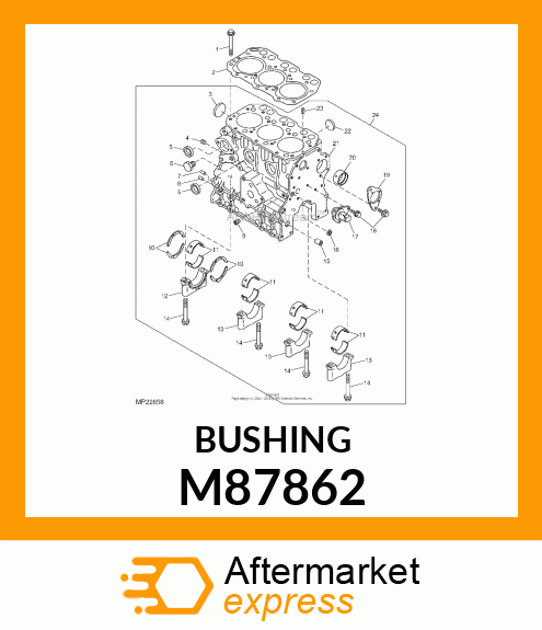 BUSHING, CAMSHAFT M87862