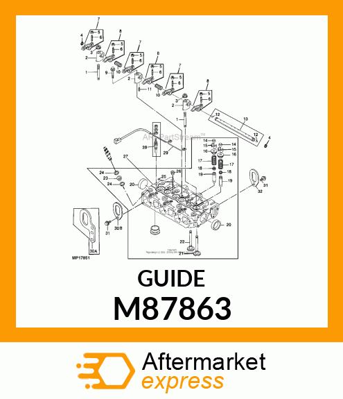 GUIDE, VALVE M87863