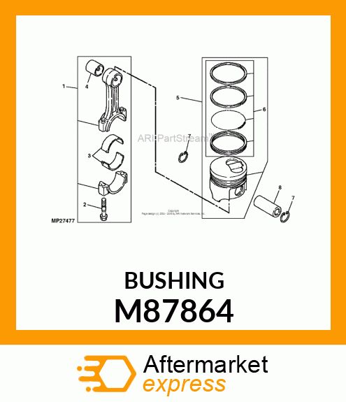 BUSHING, CONNECTING ROD M87864