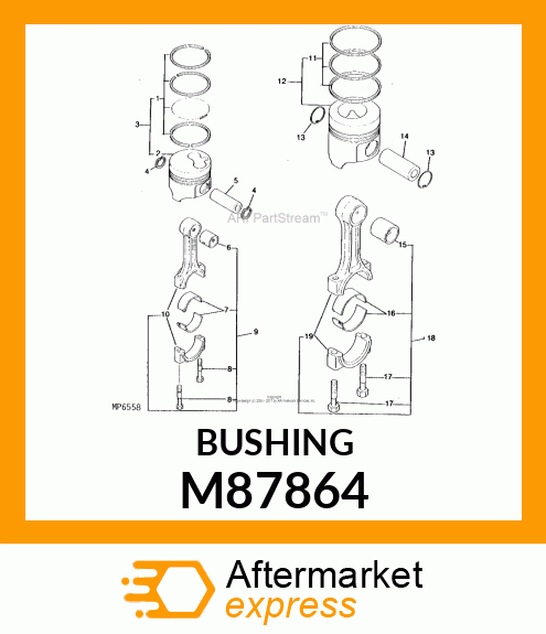 BUSHING, CONNECTING ROD M87864