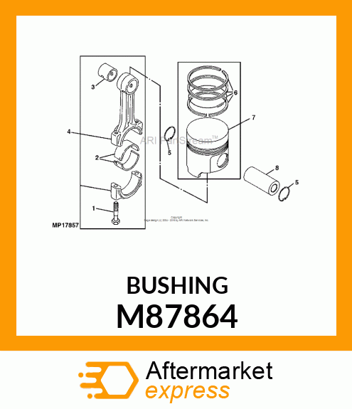 BUSHING, CONNECTING ROD M87864