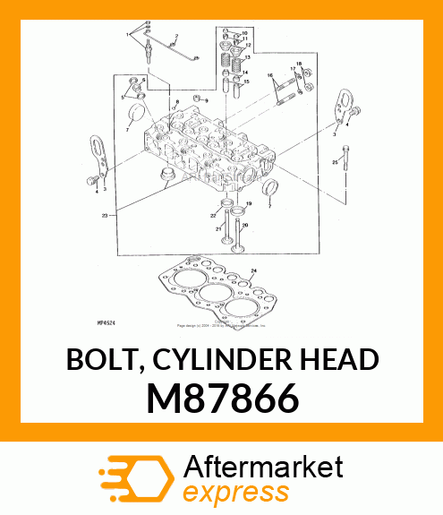 BOLT, CYLINDER HEAD M87866