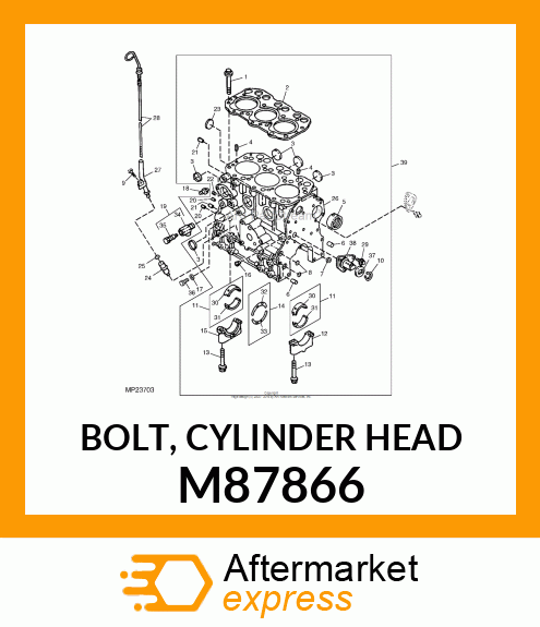 BOLT, CYLINDER HEAD M87866