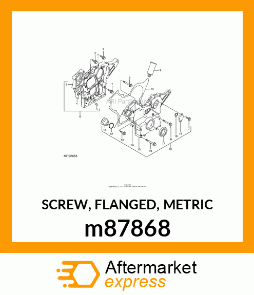 SCREW, FLANGED, METRIC m87868