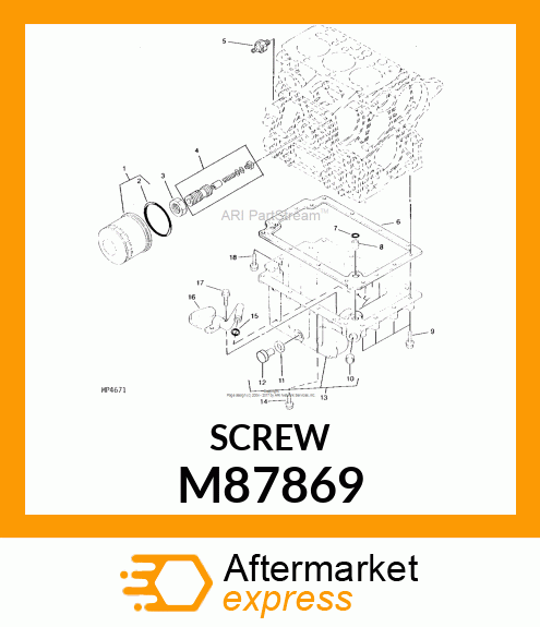 BOLT, BOLT, 6 X 25 M87869