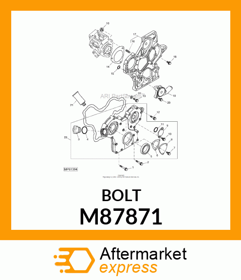 BOLT, BOLT, 6 X 35 M87871