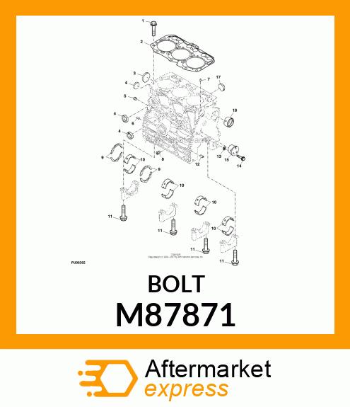 BOLT, BOLT, 6 X 35 M87871