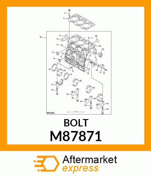 BOLT, BOLT, 6 X 35 M87871