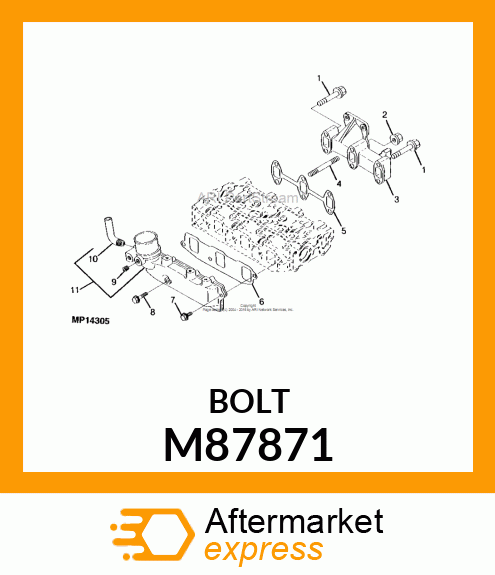 BOLT, BOLT, 6 X 35 M87871