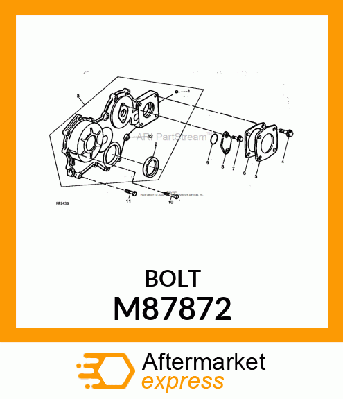 BOLT, M6 X 60 M87872