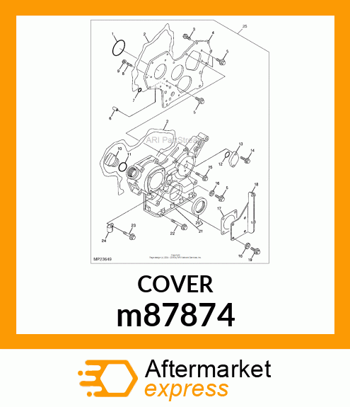 COVER, TACHOMETER m87874